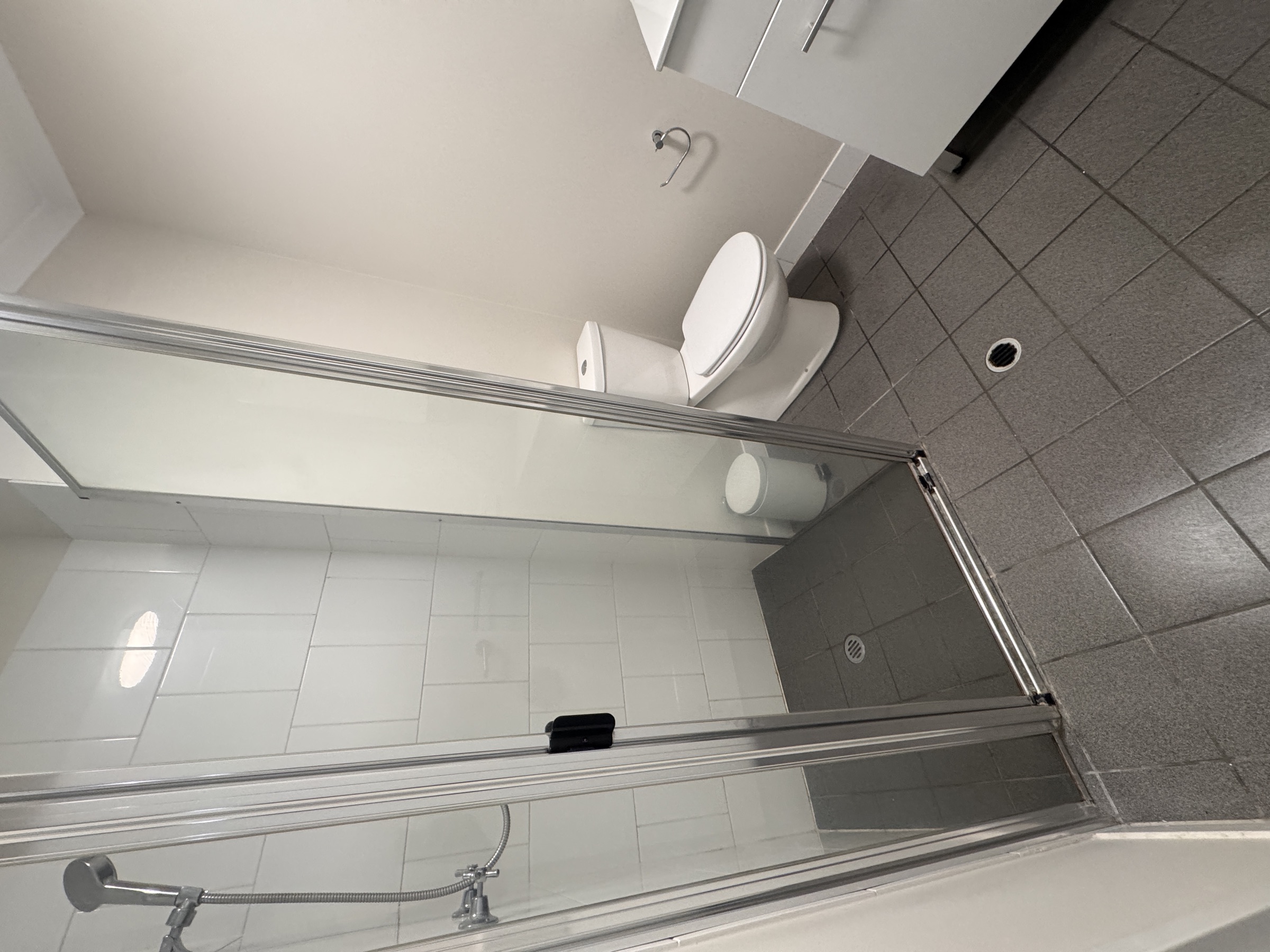 Bathroom and bathtub